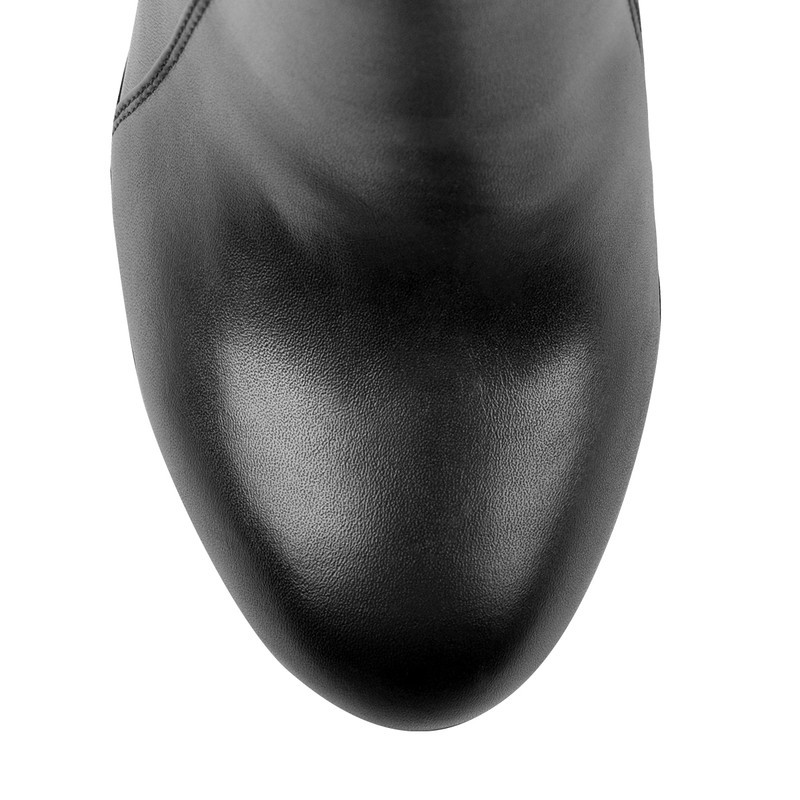 Tägliche Knöchel Block High Heels Stiefelette