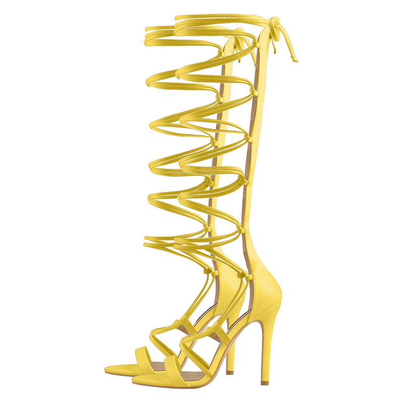 Riemchensandalen mit Rei?verschluss und Stilettoabsatz