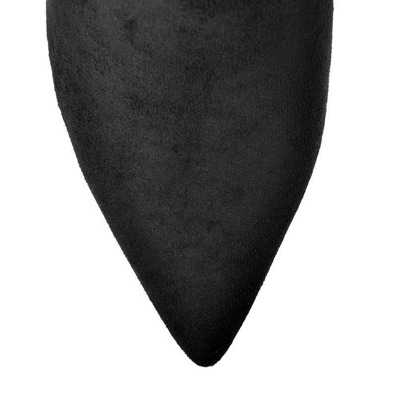 Stiletto Kniehohe Stretch Suede Stiefel spitze Zehen