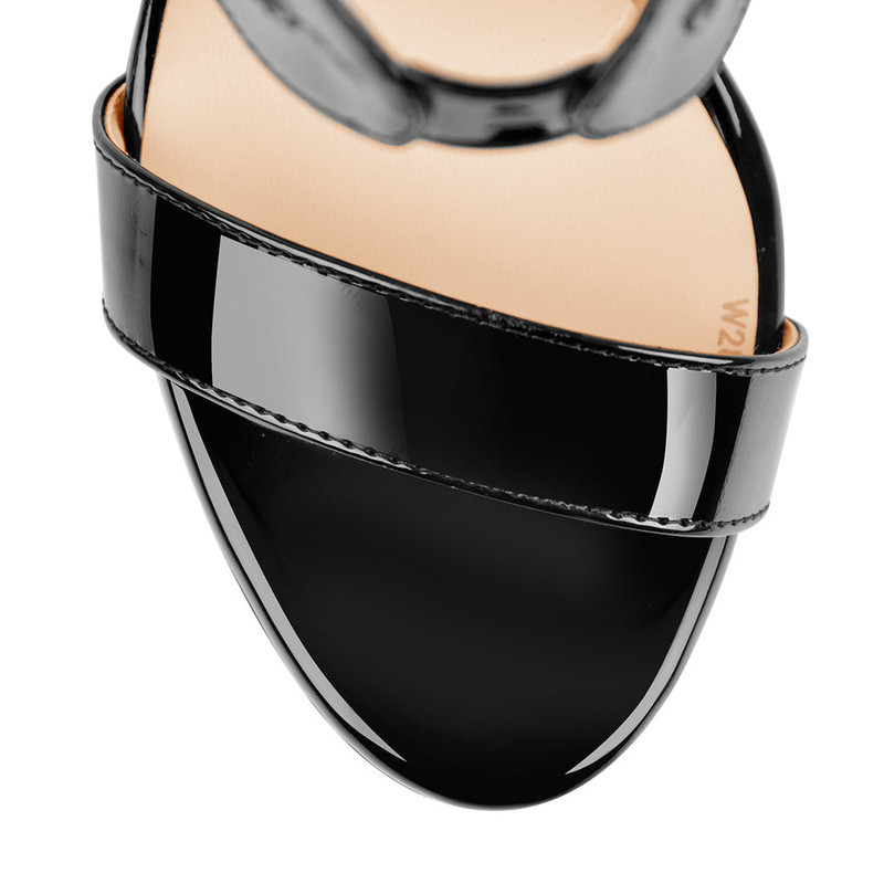 Plateau Gladiator Stilettos Sandaletten Runde Zehenpartie