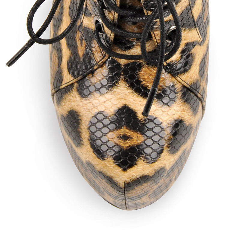 Leder Plateau Reißverschluss Stiletto Stiefel