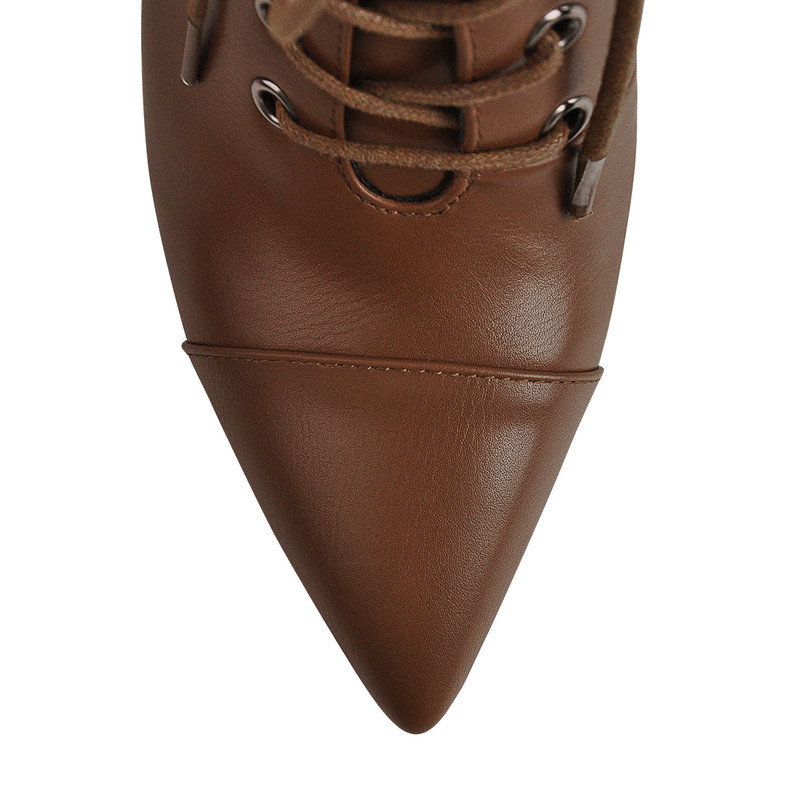 Winter Kniehohe Stiefel Schnürsenkel Stiletto