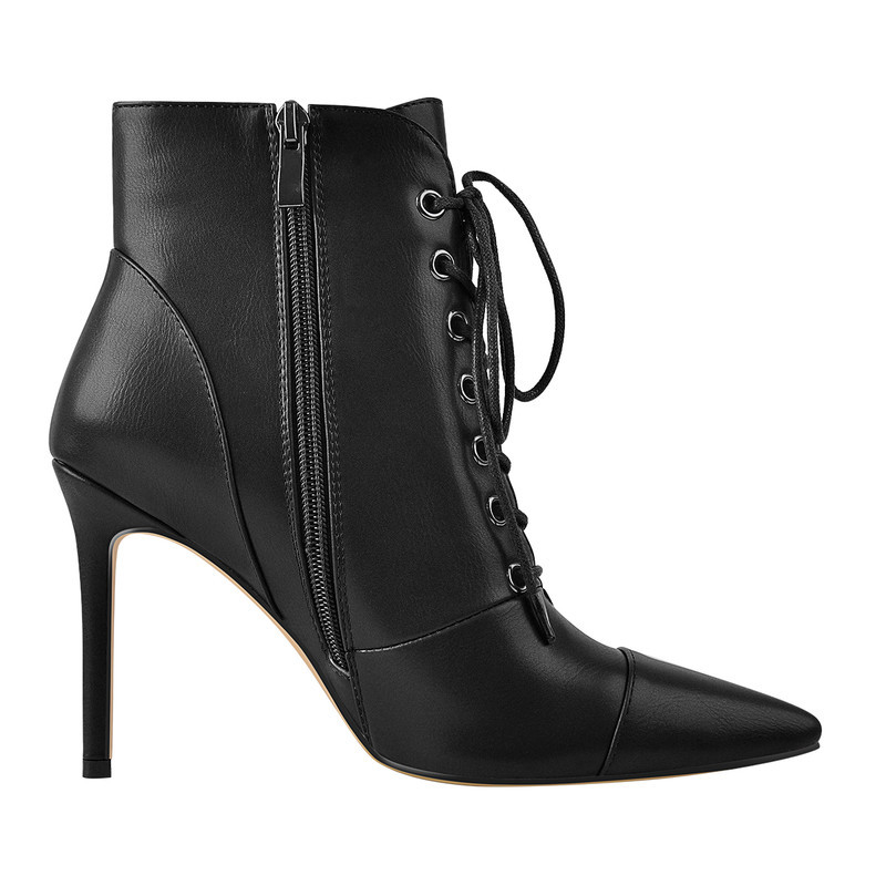 Winter Kniehohe Stiefel Schnürsenkel Stiletto