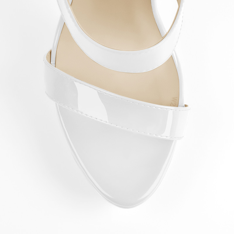 Knöchel Riemen Plattform Reißverschluss Stiletto Sandalen