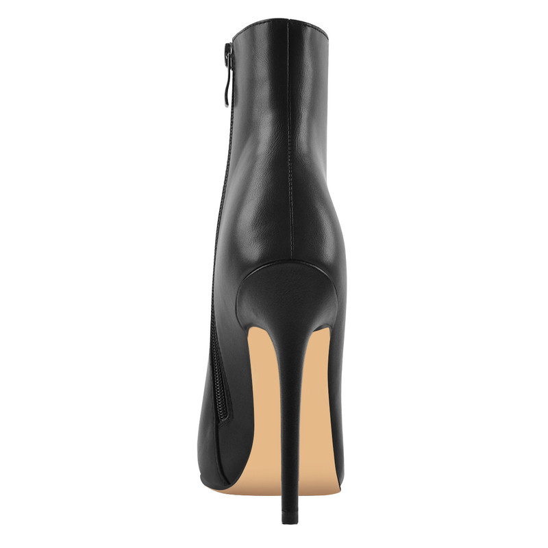 Täglich Leder Damen Stiletto Stiefeletten