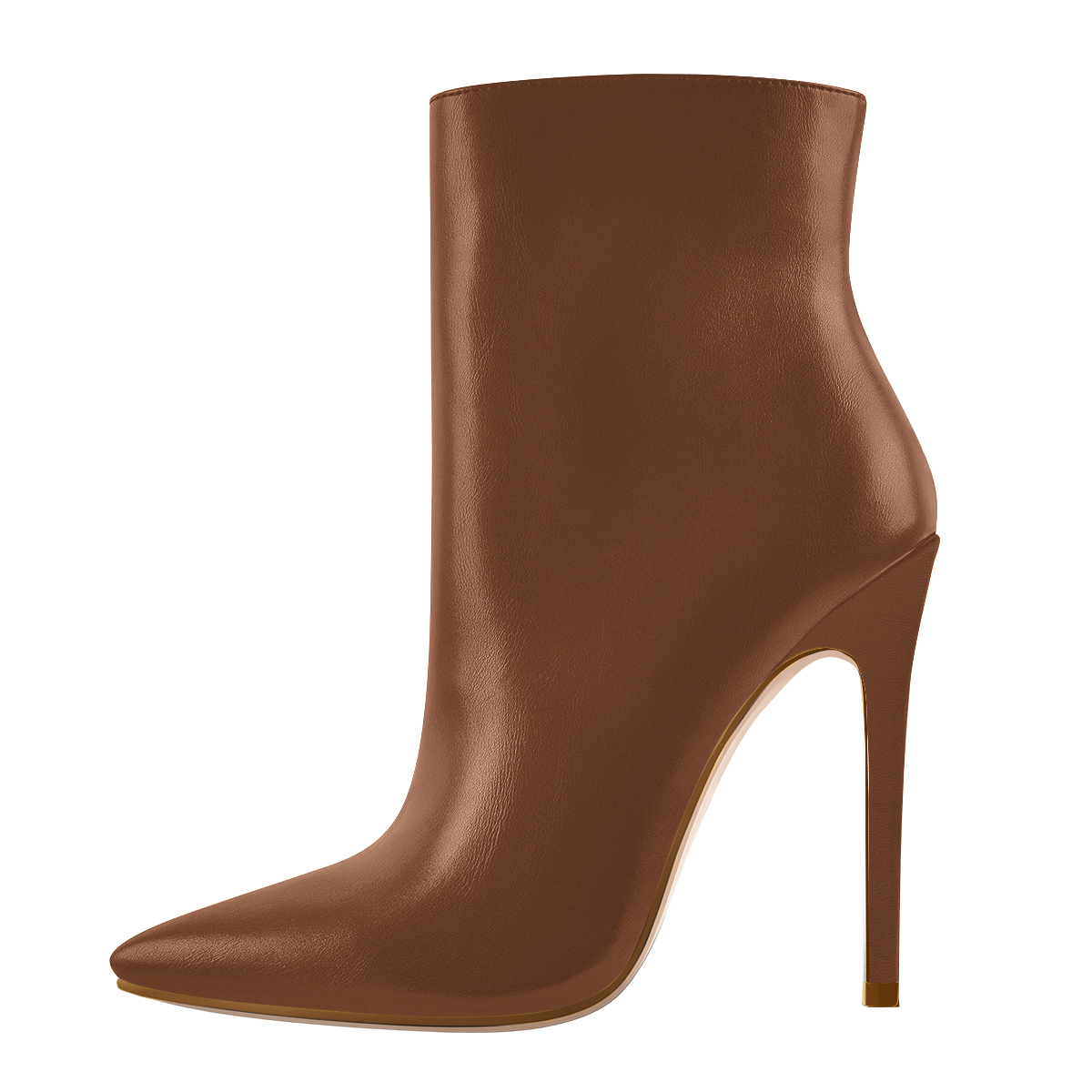 Täglich Leder Damen Stiletto Stiefeletten