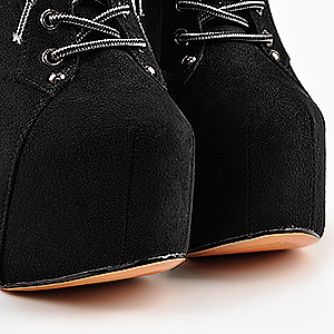 Winter Wildlederstiefel Plateau Klobige Absätze