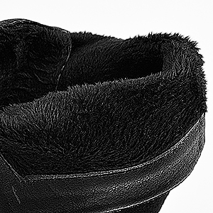 Winter Wildlederstiefel Plateau Klobige Absätze