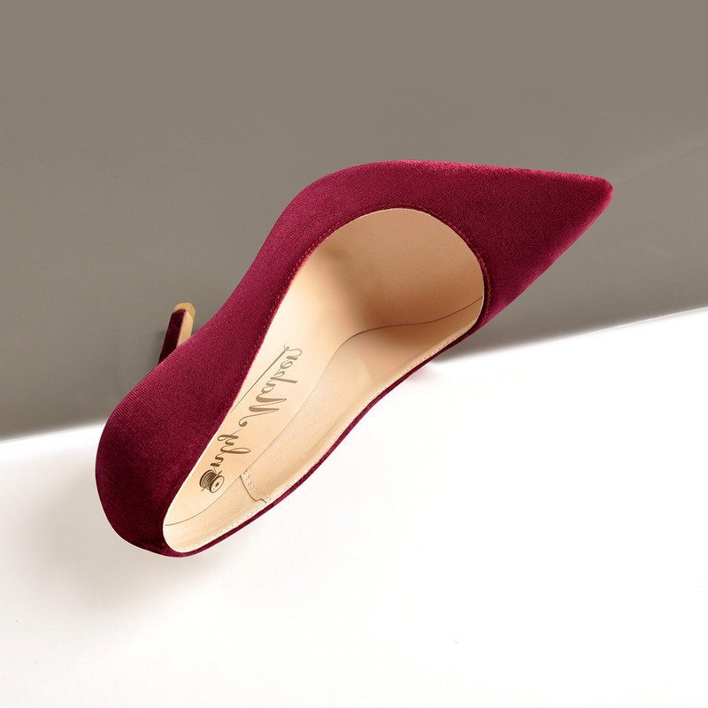 Klassische Samt Stilettos