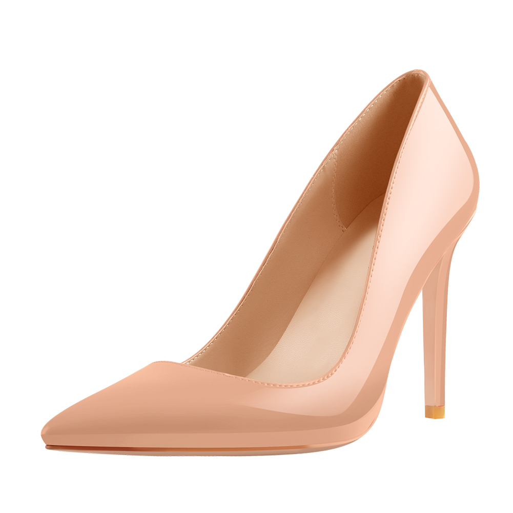 Lackleder klassischer Stiletto Pumps zum Hineinschlüpfen