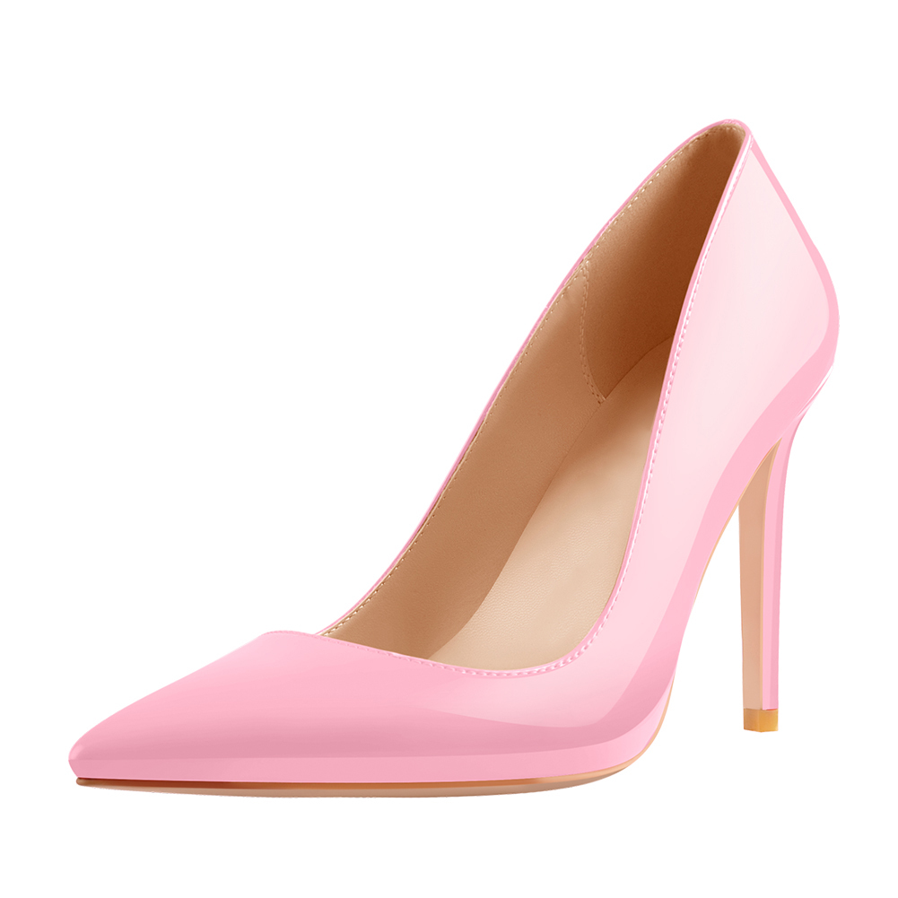 Lackleder klassischer Stiletto Pumps zum Hineinschlüpfen