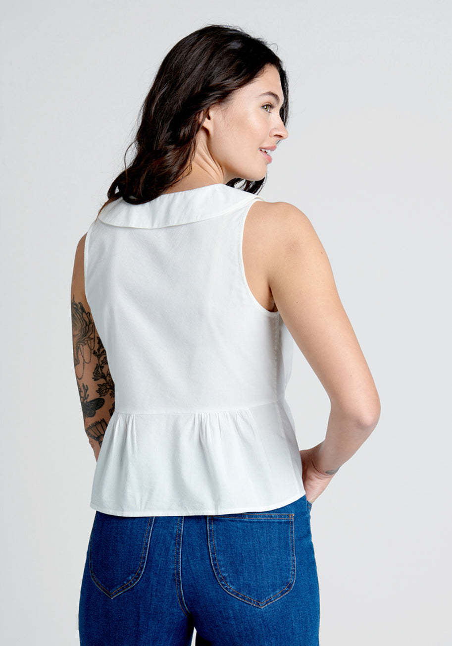 Rural Paradise Peplum Top