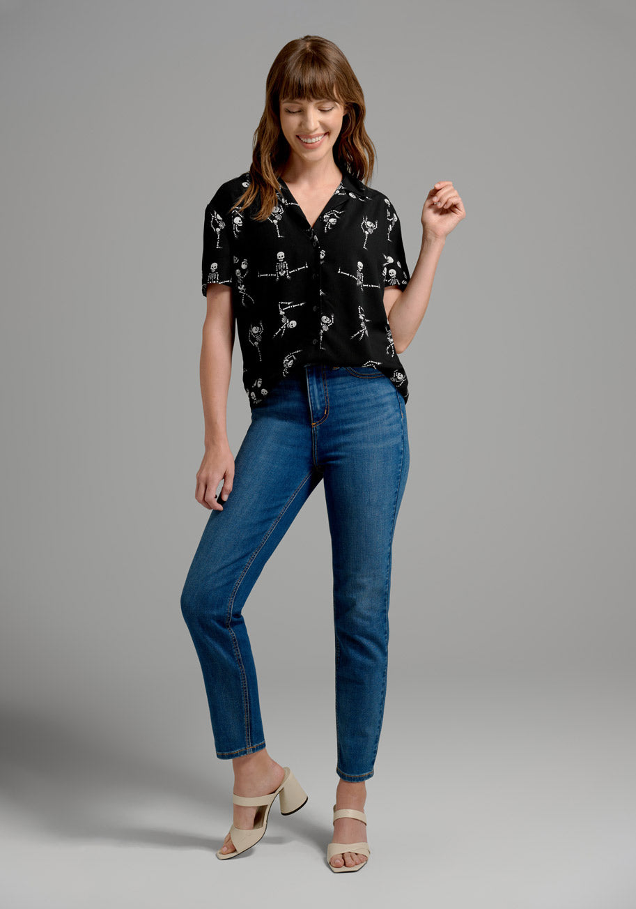 Tumble For You Button-Up Top