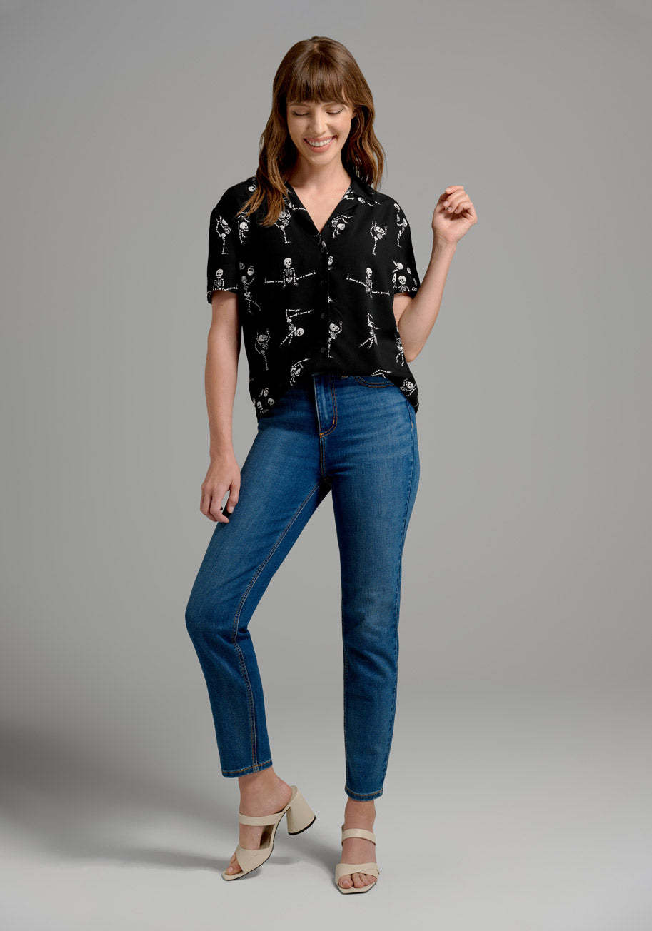Tumble For You Button-Up Top
