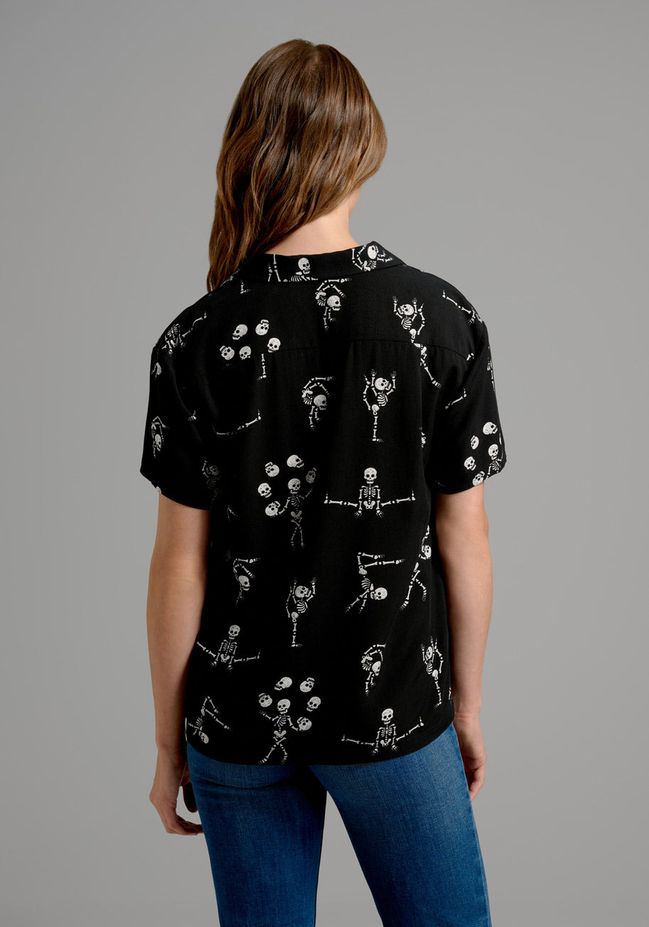 Tumble For You Button-Up Top