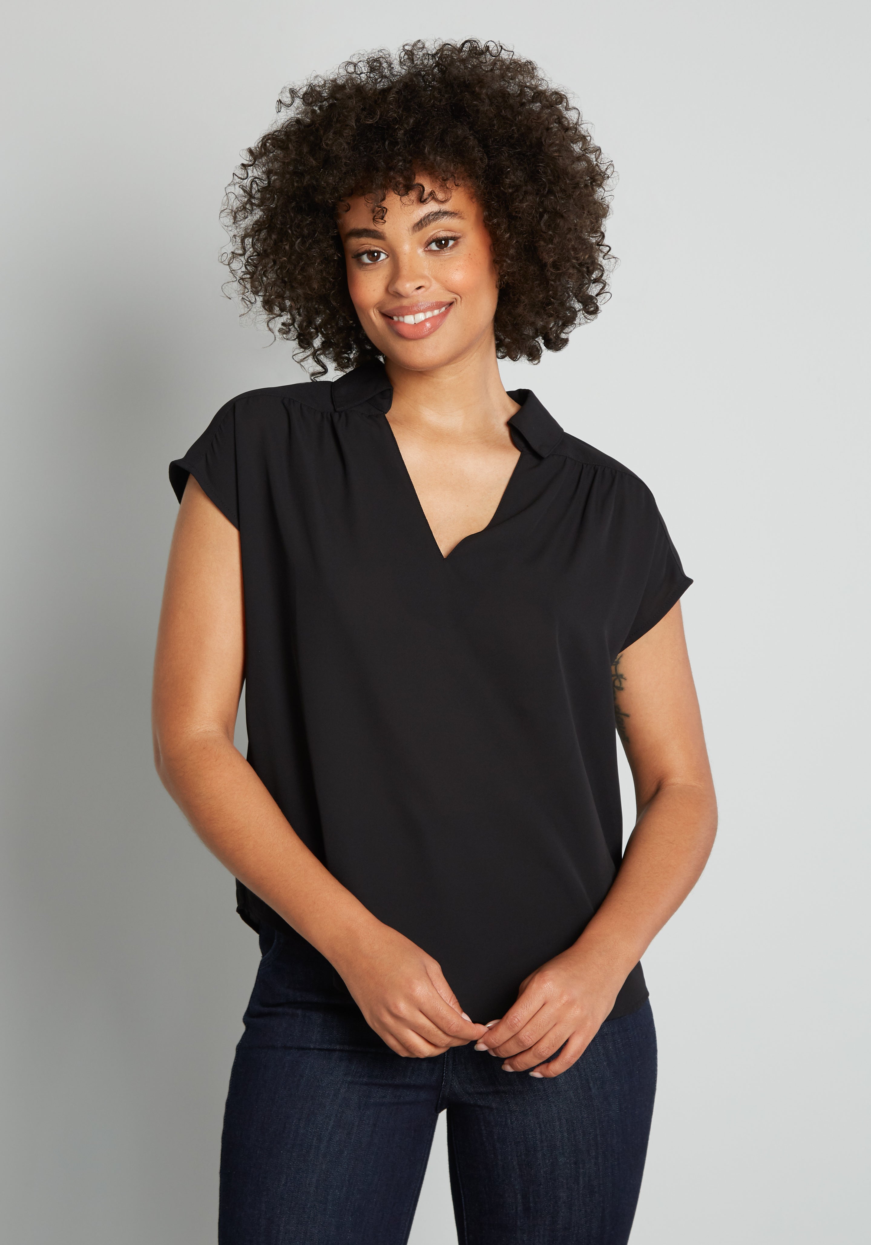 A Renewed You Short Sleeve Blouse