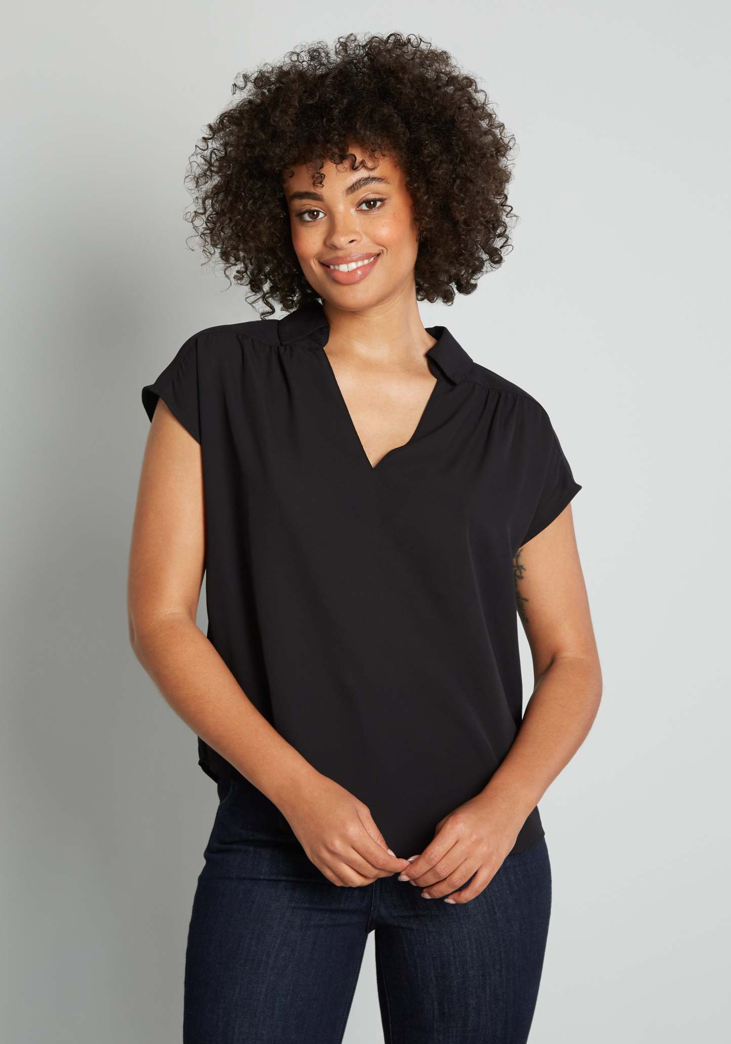 A Renewed You Short Sleeve Blouse