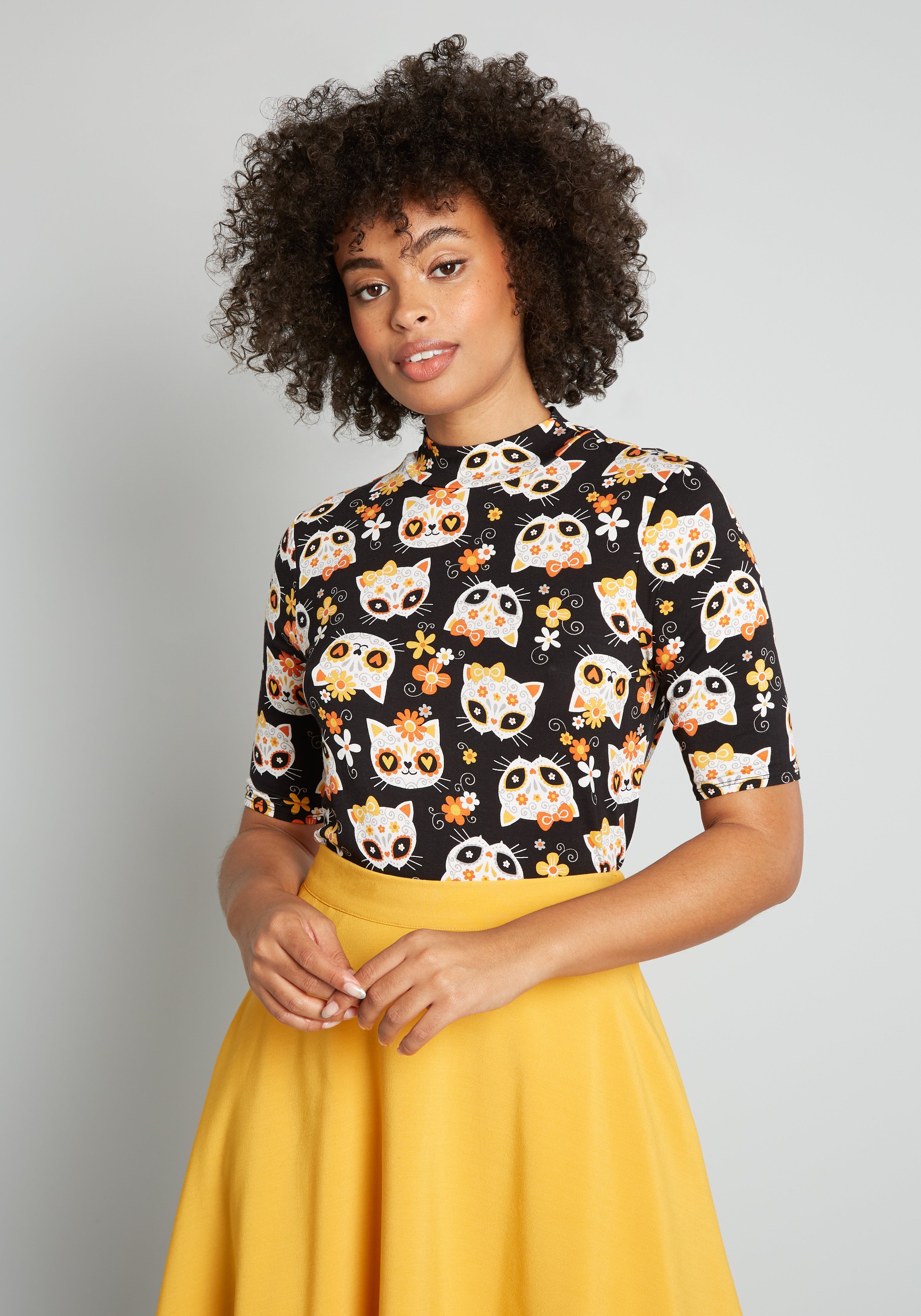 Ideal Ensemble Mock Neck Top