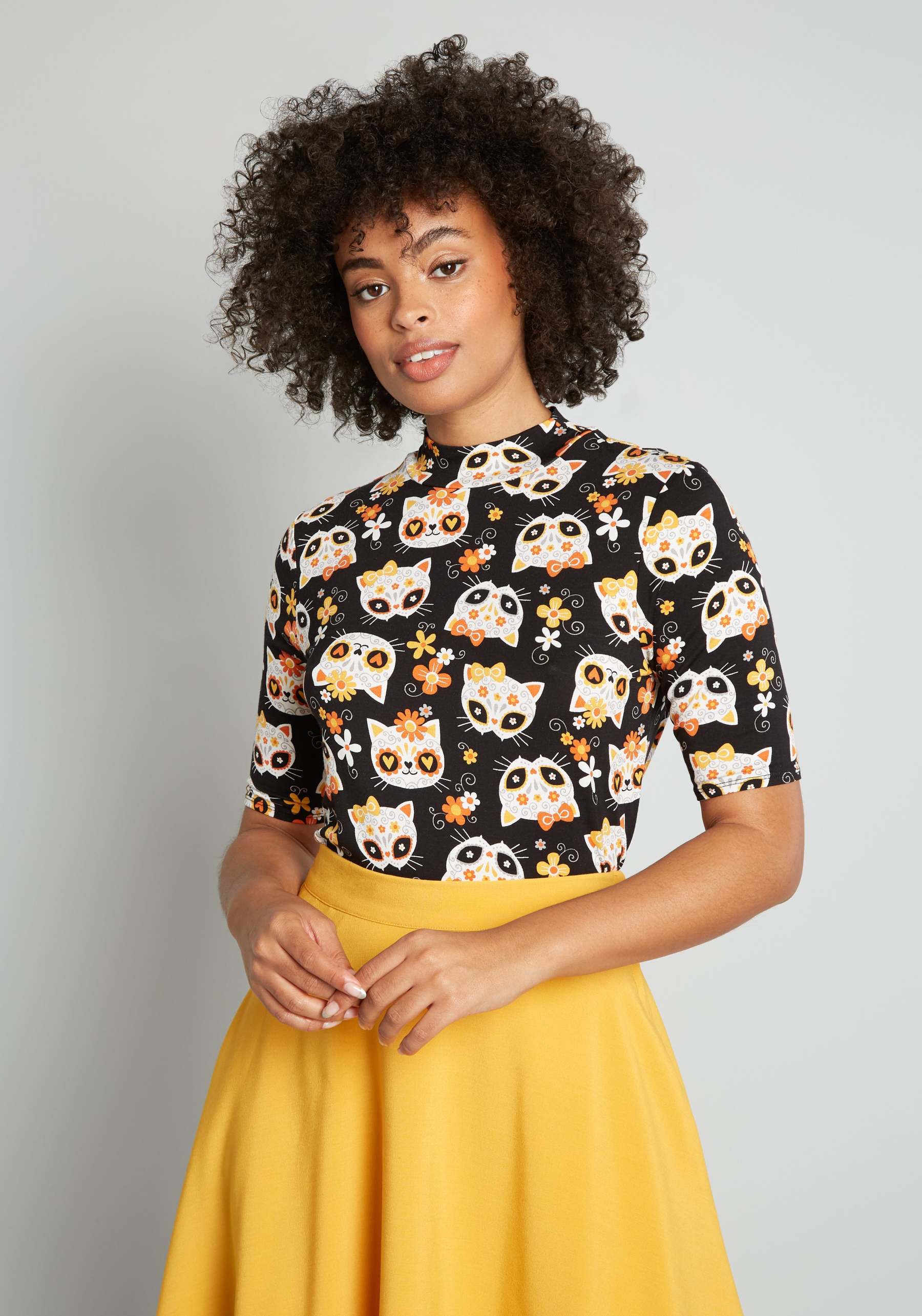 Ideal Ensemble Mock Neck Top