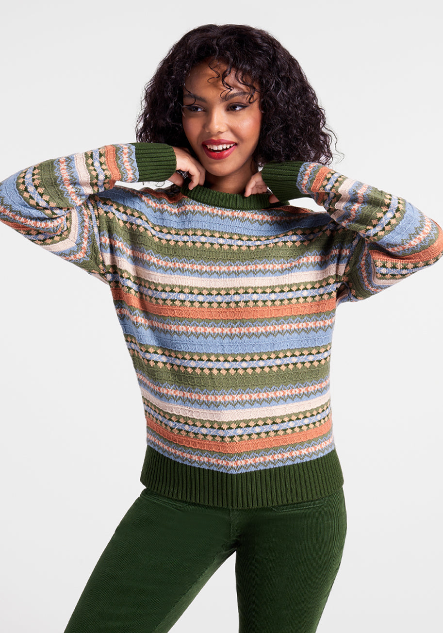 Mosaic Magic Fair Isle Sweater
