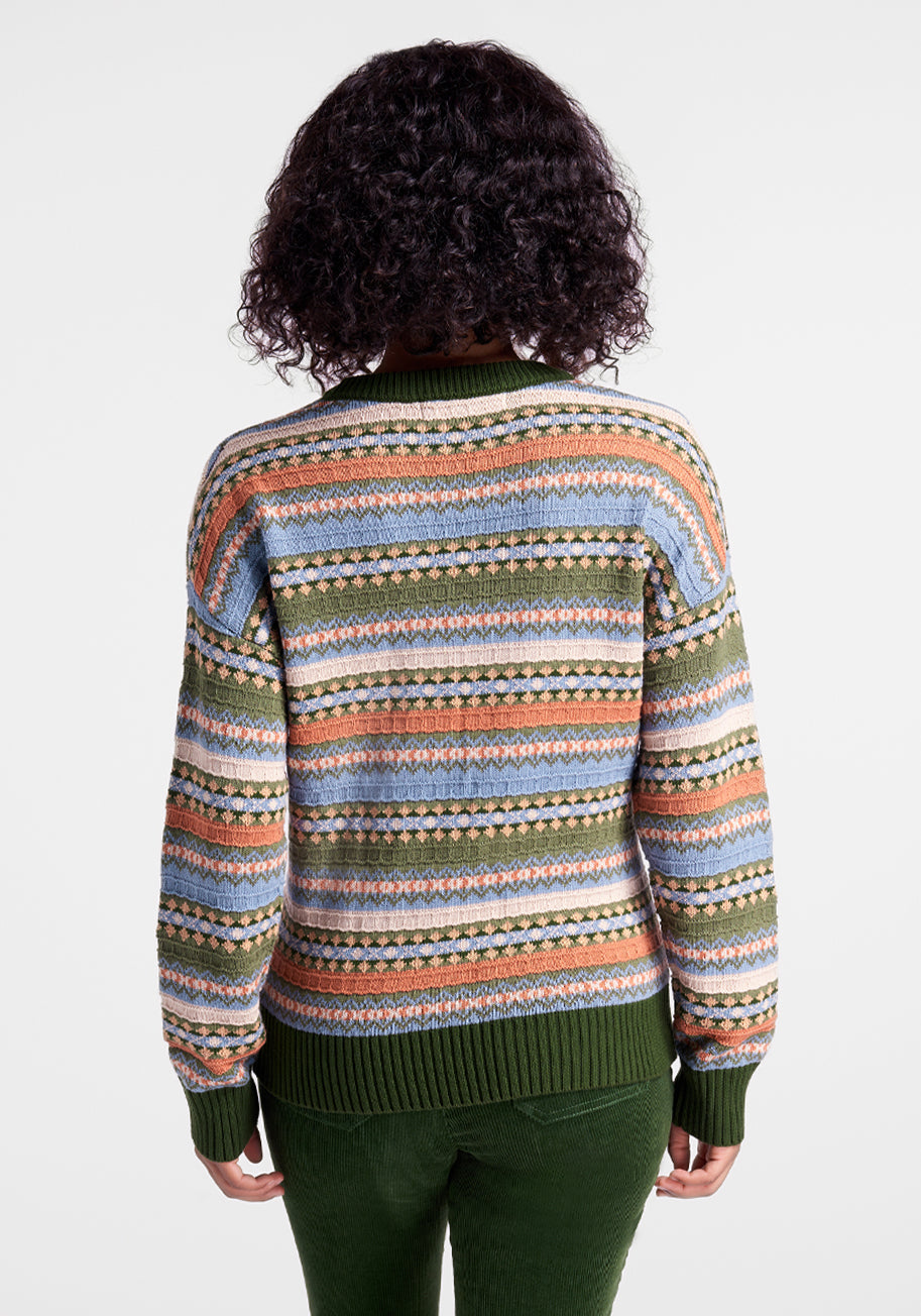 Mosaic Magic Fair Isle Sweater