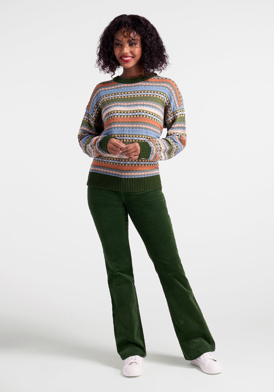 Mosaic Magic Fair Isle Sweater