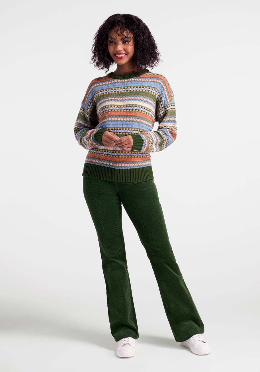 Mosaic Magic Fair Isle Sweater