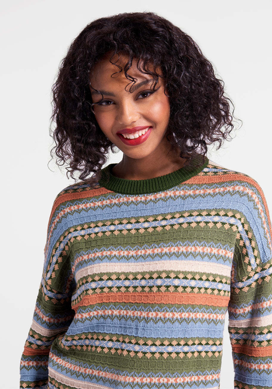 Mosaic Magic Fair Isle Sweater