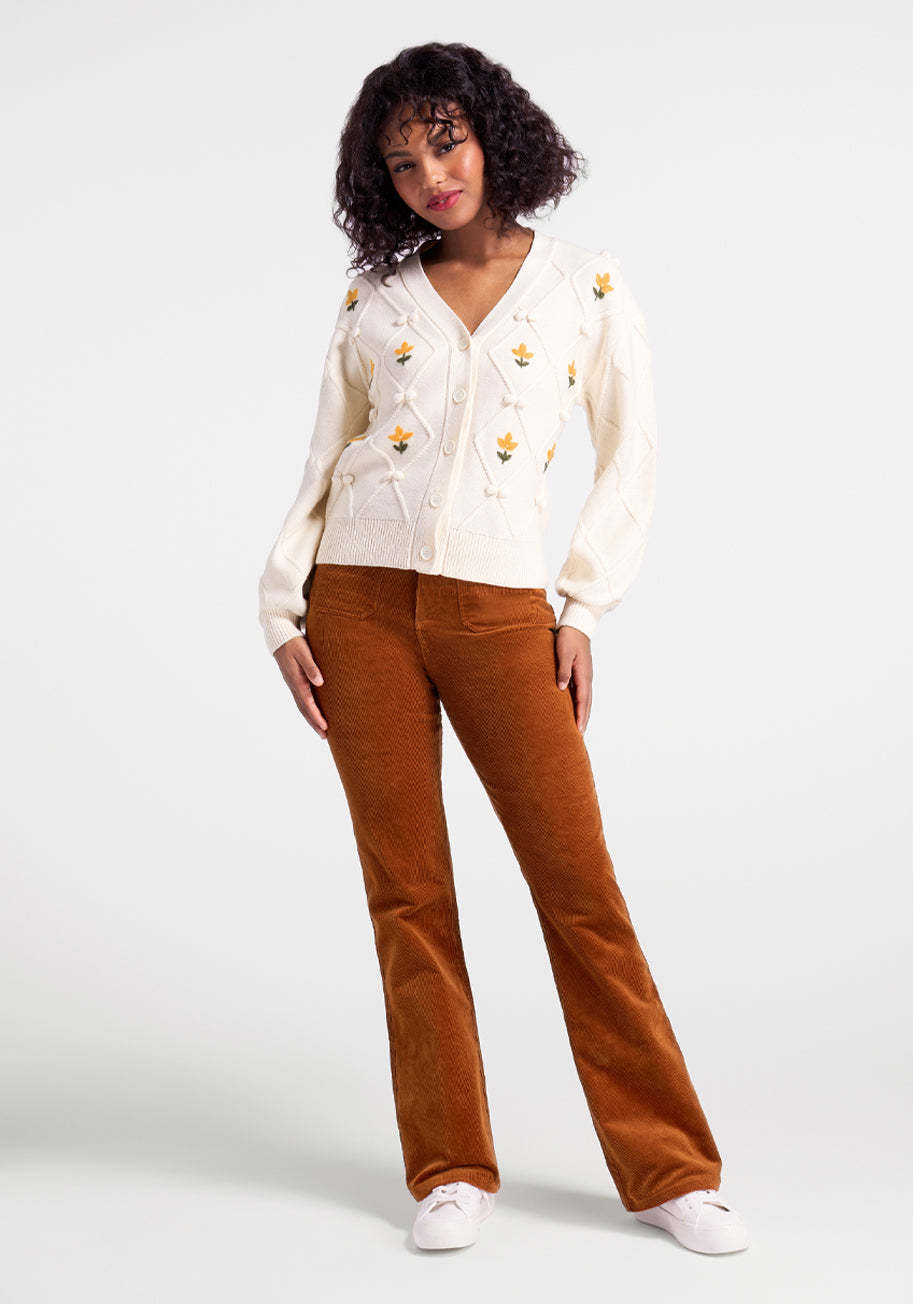 Reminders of Spring Embroidered Cardigan