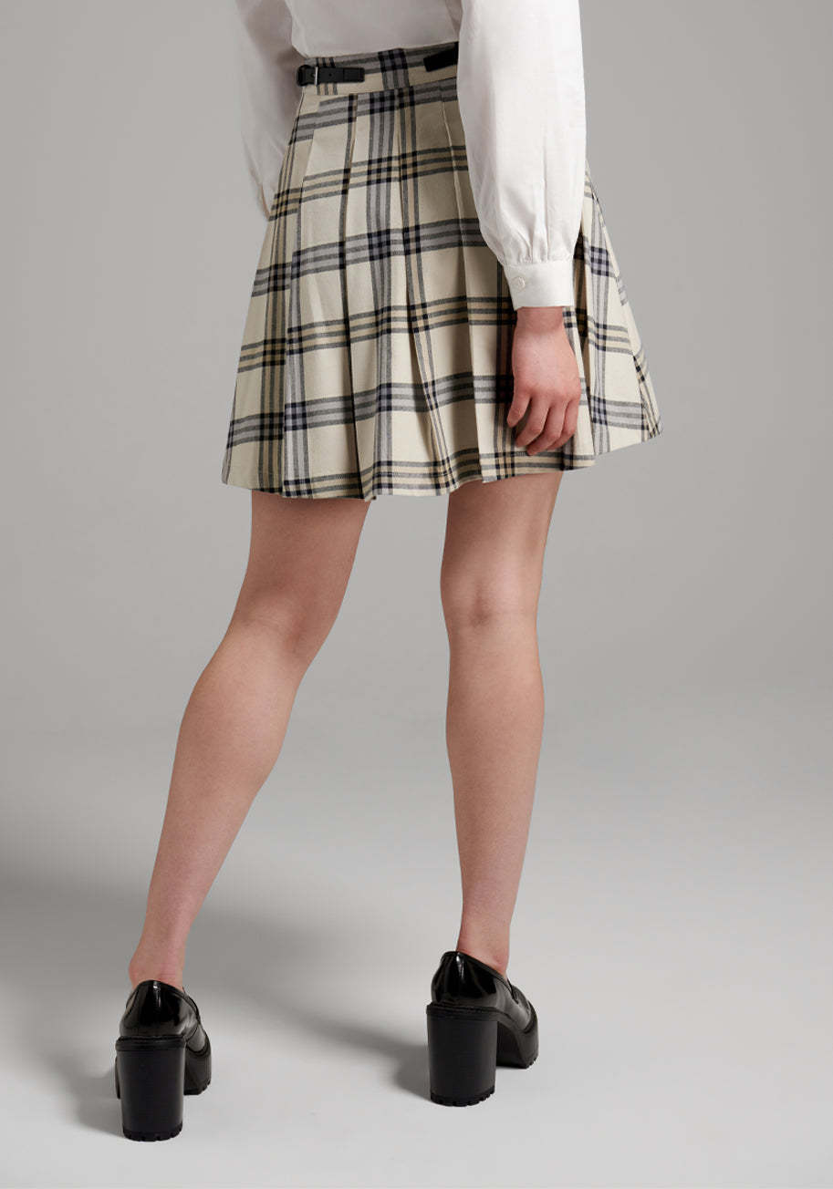 Gone Schooling Tartan Mini Skirt
