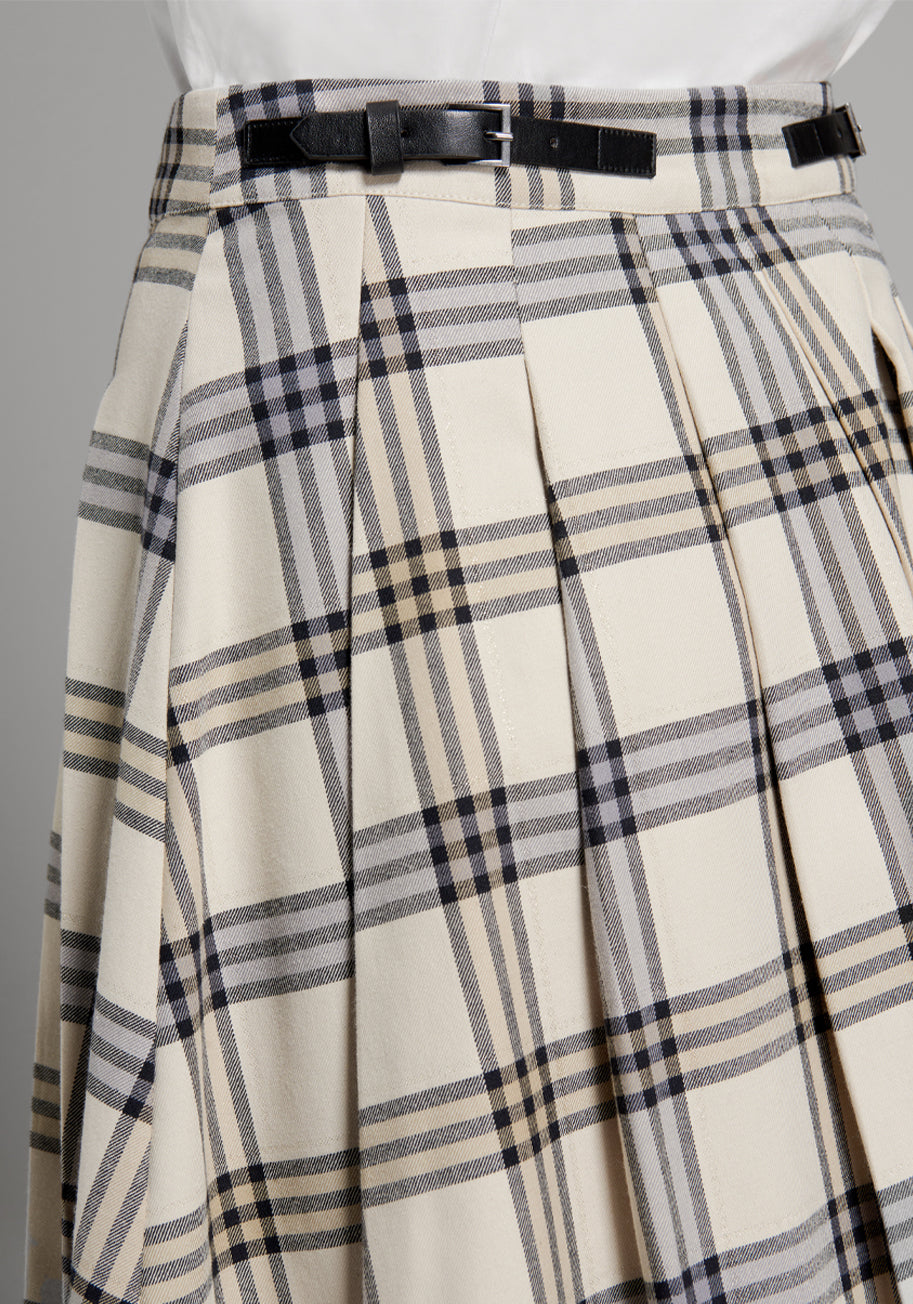 Gone Schooling Tartan Mini Skirt