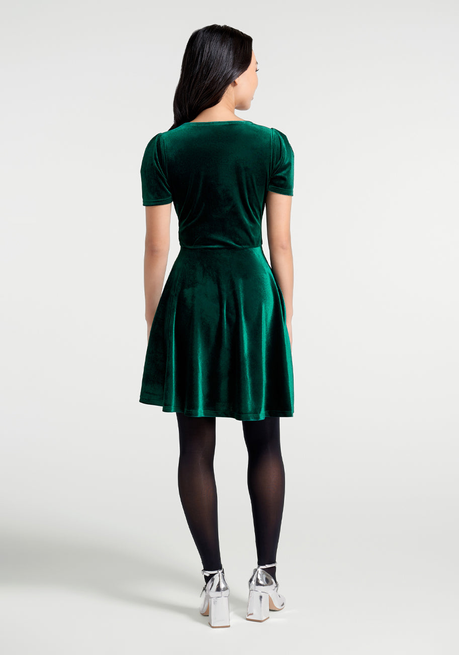 Party Favors Fit-and-Flare Dress