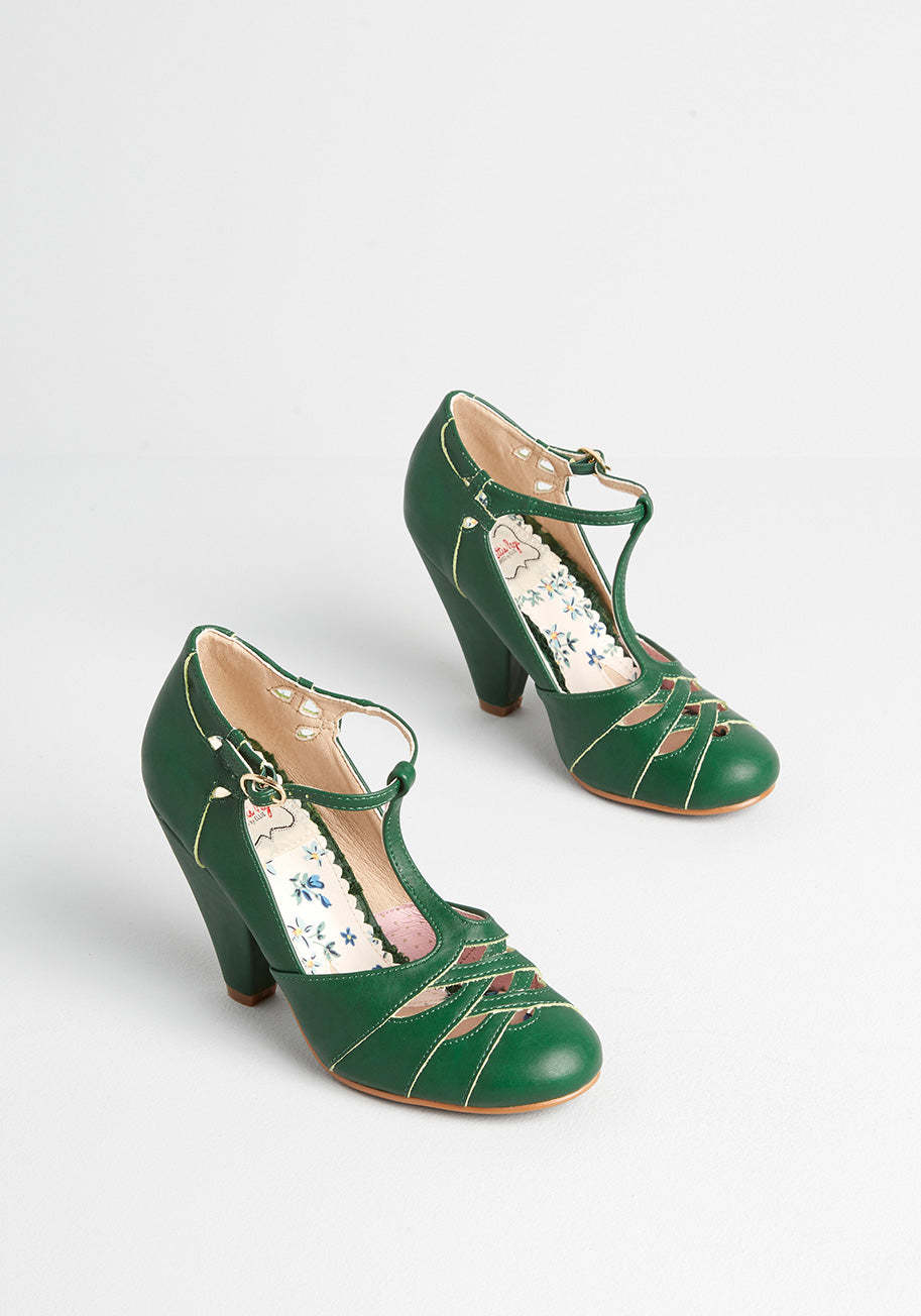 Armed With Charm T-Strap Heel