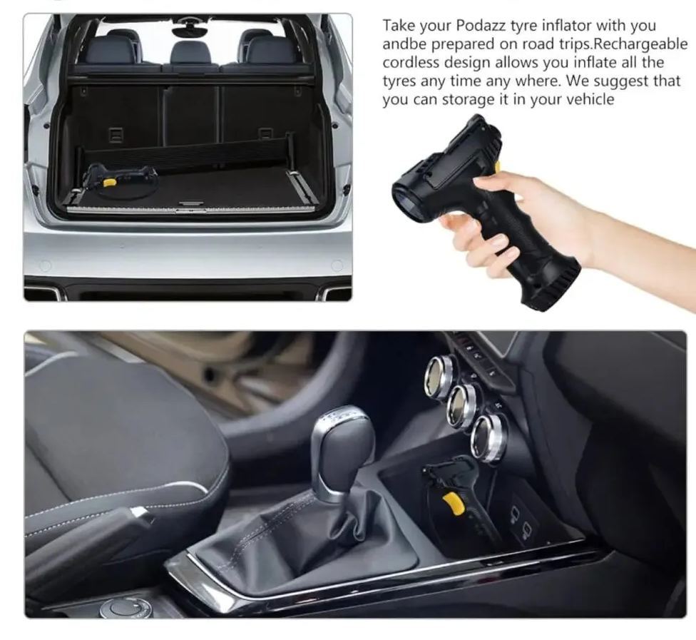 Premium Wireless Digital Tire Inflator with LCD Display – Fast Portable Air Pump