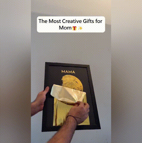 Custom Art Frame/ REAL MOON PHASE, Gifts For Dad/Mom/Couples