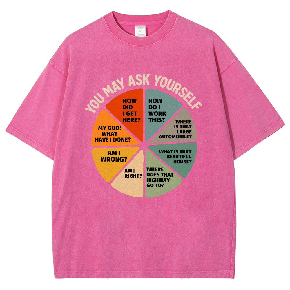 You-May-Ask-Yourself Vintage Distressed T-shirt