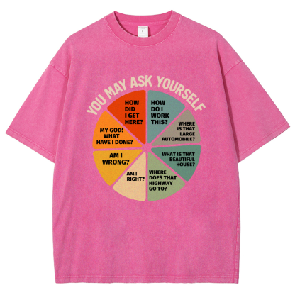 You-May-Ask-Yourself Vintage Distressed T-shirt