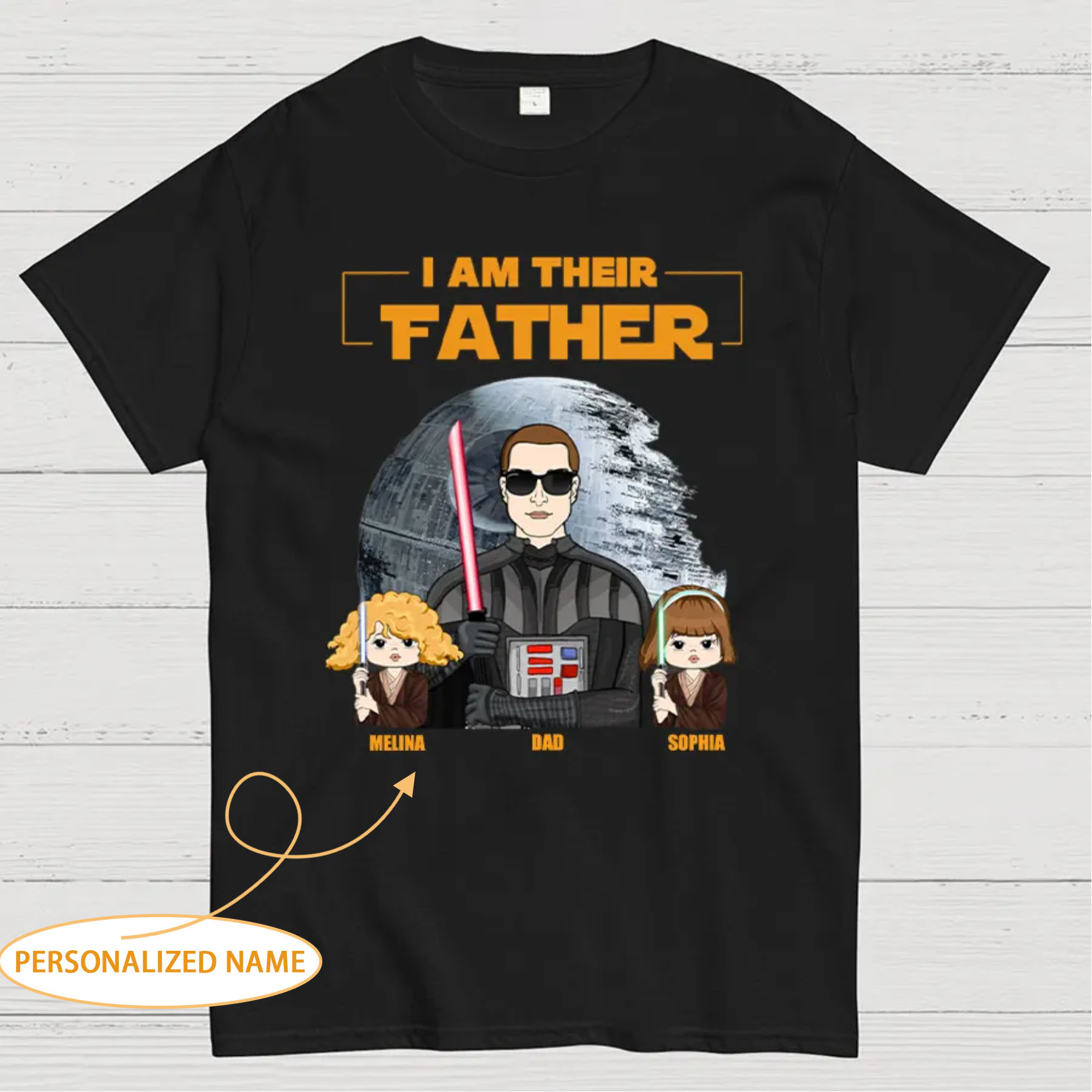 Personalized I Am Their Father Custom Shirt For Dad - Father's Day Gift