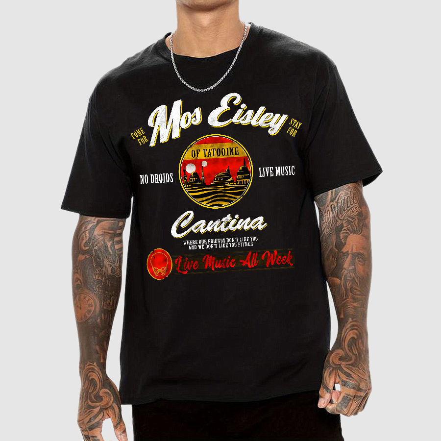 Mos Eisley Cantina Tatooine Graphic Star Wars Print T-Shirt
