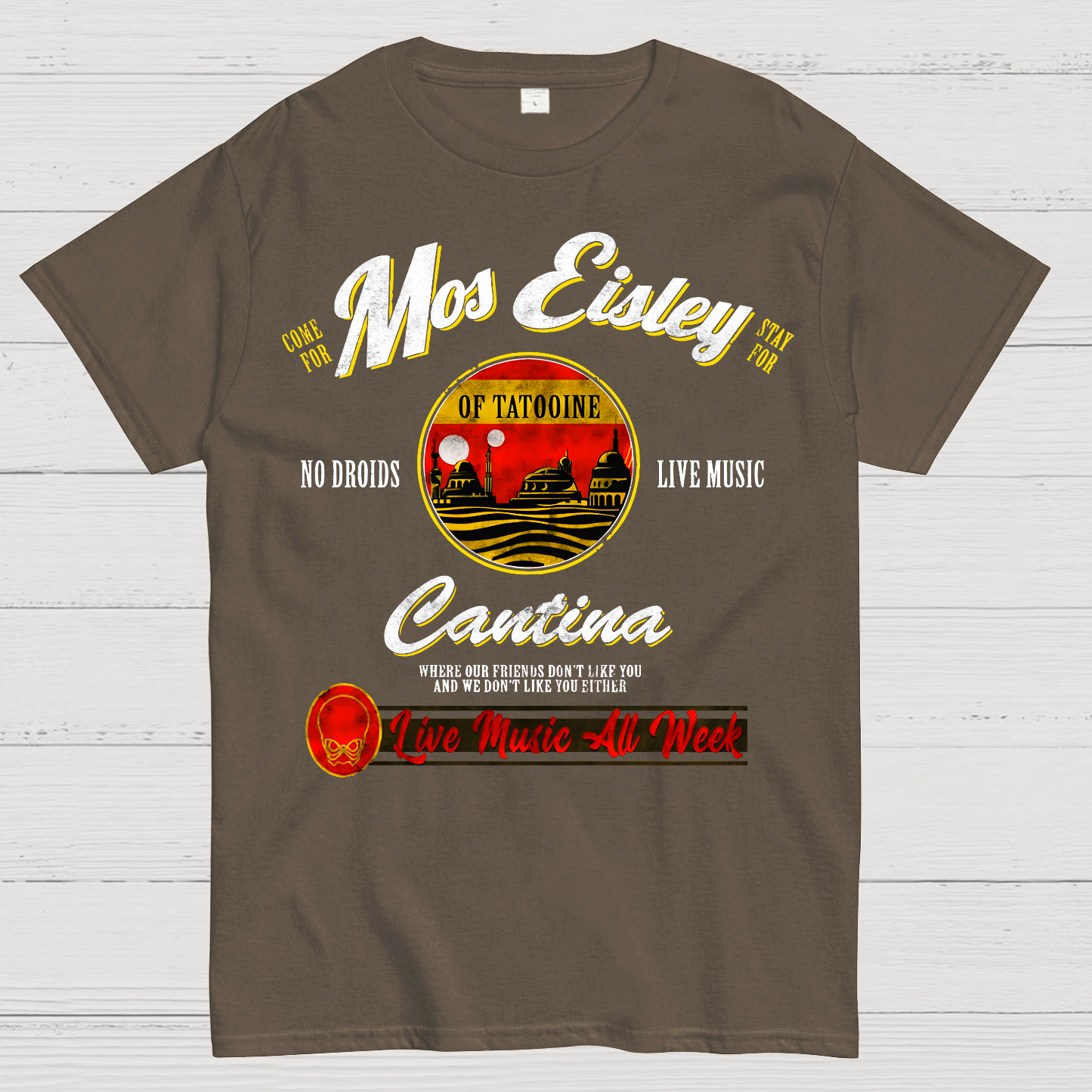 Mos Eisley Cantina Tatooine Graphic Star Wars Print T-Shirt
