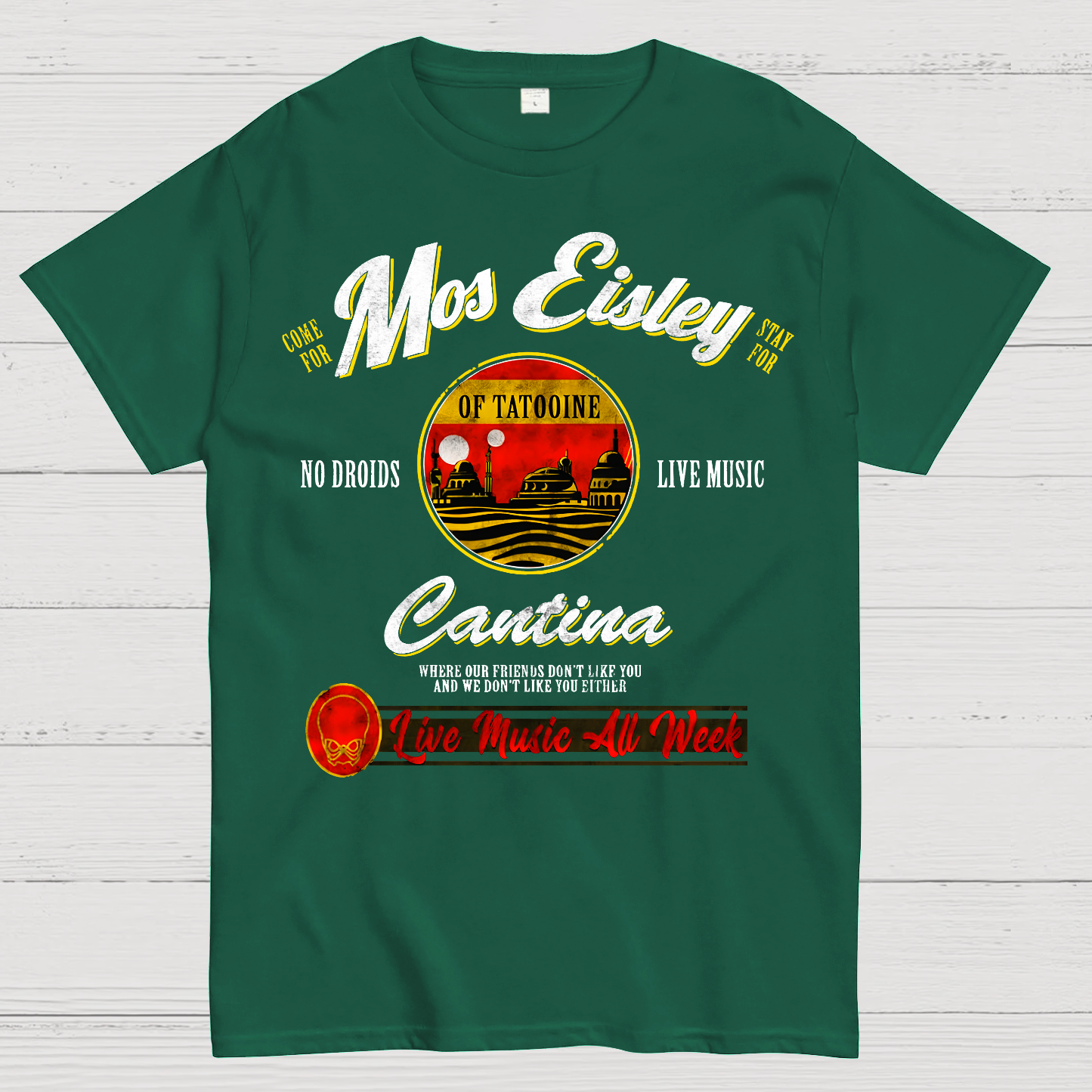 Mos Eisley Cantina Tatooine Graphic Star Wars Print T-Shirt