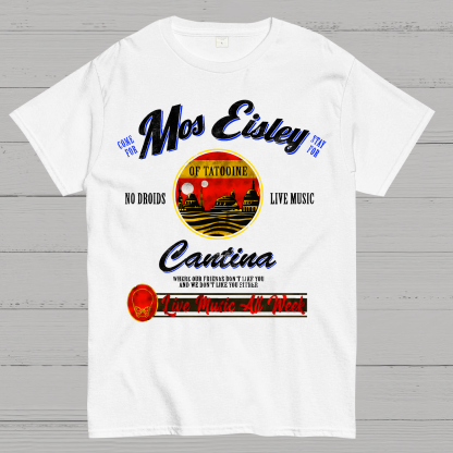 Mos Eisley Cantina Tatooine Graphic Star Wars Print T-Shirt