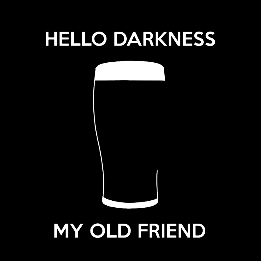 Hello Darkness My Old Friend Nerdy Graphic Geek T-Shirt