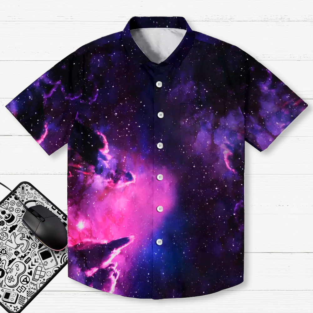 Purple Nebula Geeky Shirt