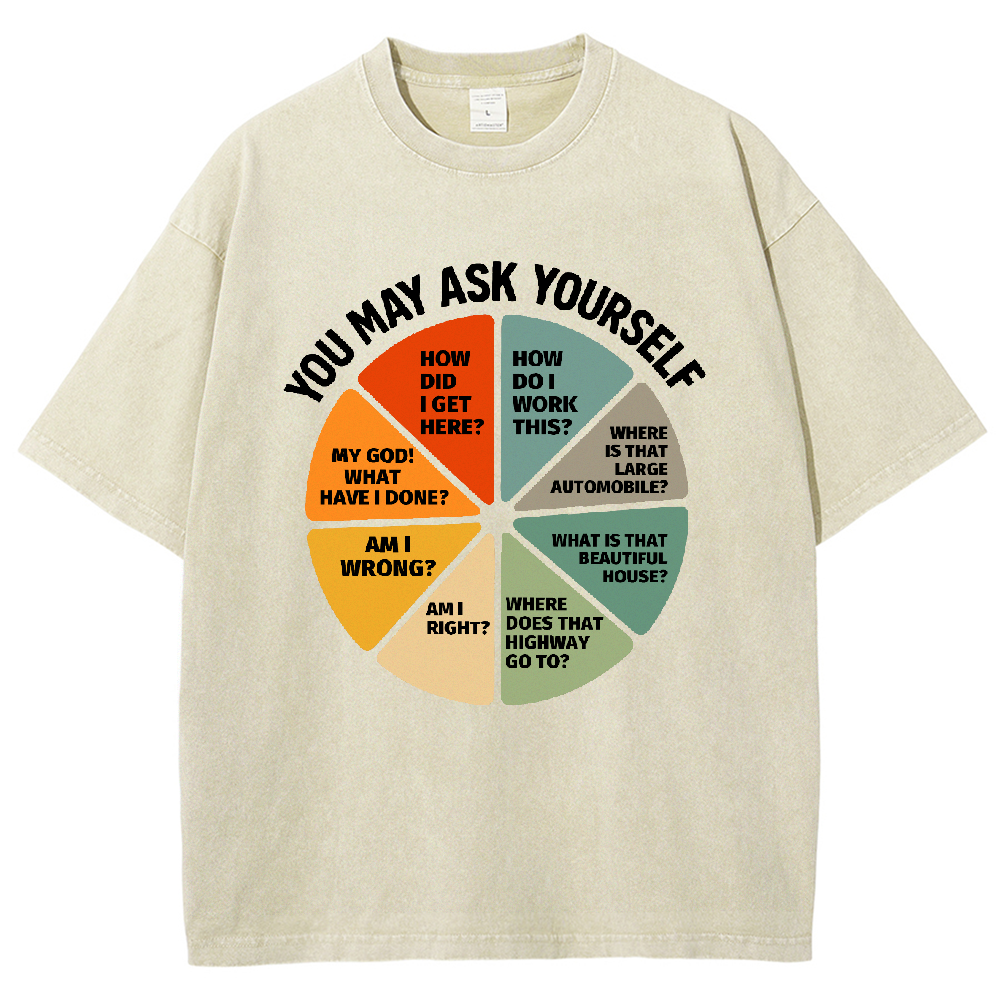 You-May-Ask-Yourself Vintage Distressed T-shirt