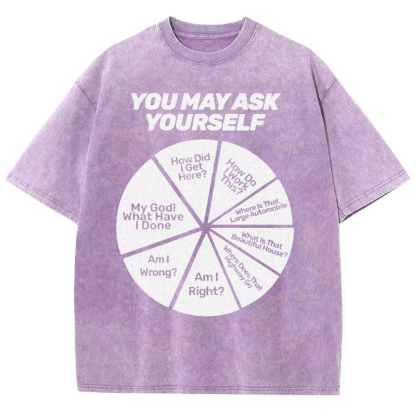 You May Ask Yourself Vintage Distressed T-shirt