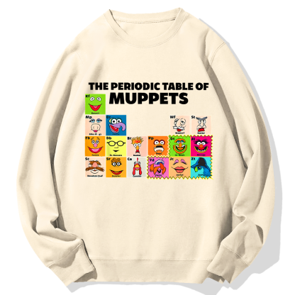 The Periodic Table Of The Muppets Geek Cotton Sweatshirt