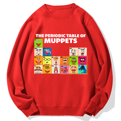 The Periodic Table Of The Muppets Geek Cotton Sweatshirt