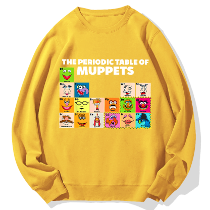 The Periodic Table Of The Muppets Geek Cotton Sweatshirt