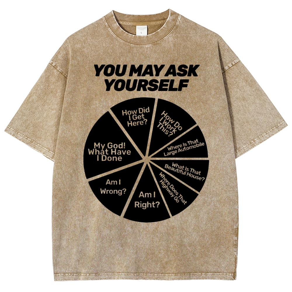 You May Ask Yourself Vintage Distressed T-shirt